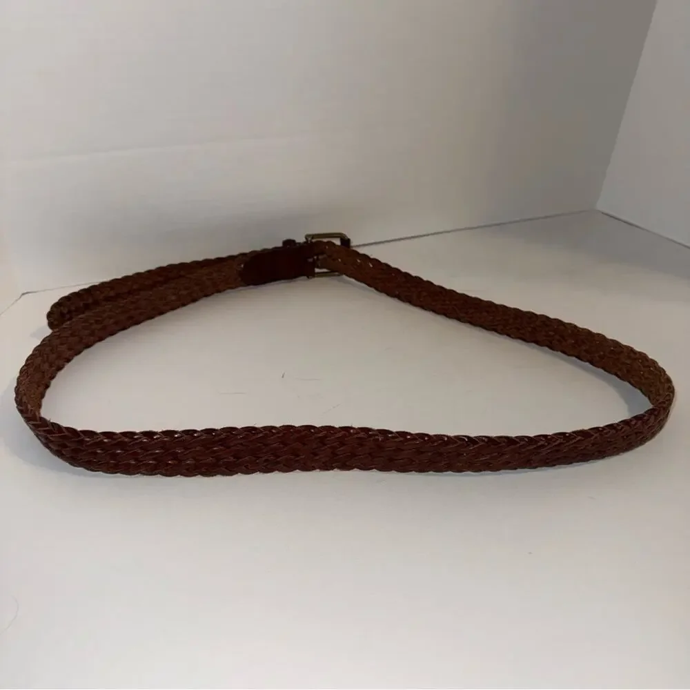 VINTAGE COACH leather braided classic work wear belt 40